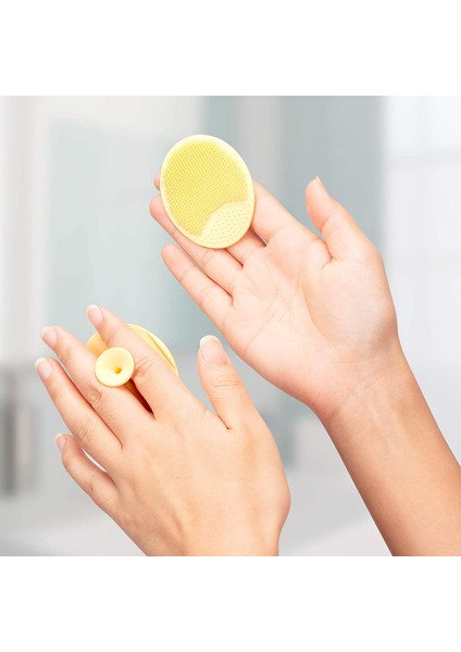 Sarı Silikon Yüz Scrubber Yumuşak Yüz Temizleme Fırçası Eksfoliyator Siyah Nokta Akne Gözenek Pedi Cradle Cap Derin Temizlik Cilt Bakımı Için (Yurt Dışından)
