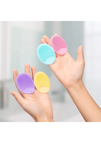 Sarı Silikon Yüz Scrubber Yumuşak Yüz Temizleme Fırçası Eksfoliyator Siyah Nokta Akne Gözenek Pedi Cradle Cap Derin Temizlik Cilt Bakımı Için (Yurt Dışından)