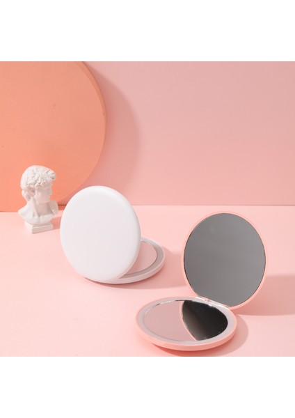 Pembe Зеркало Mini Taşınabilir USB Şarj Büyüteç Ayna Kozmetik Aracı LED Işık Aydınlık Makyaj Aynası Зеркало Для Макияжа (Yurt Dışından)