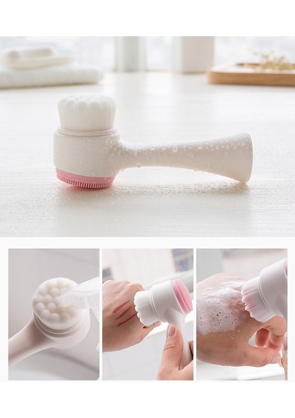 1 Adet Mavi 1 Adet Pembe 1/2 Adet Yüz Fırçası Silika Jel Yüz Fırçası Çift Taraflı Yüz Temizleyici Siyah Nokta Çıkarma Ürünü Gözenek Temizleyici Peeling (Yurt Dışından) fırsatları
