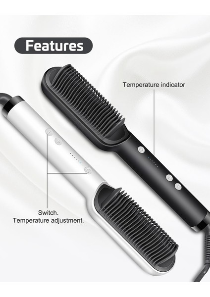 Açık Gri Bize Çok Fonksiyonlu Saç Düzleştirici Tarak Saç Fırçası Saç Bigudi Profesyonel Elektrikli Bukle Makinesi Saç Stili Düzleştirici Hızlı (Yurt Dışından) fırsatları