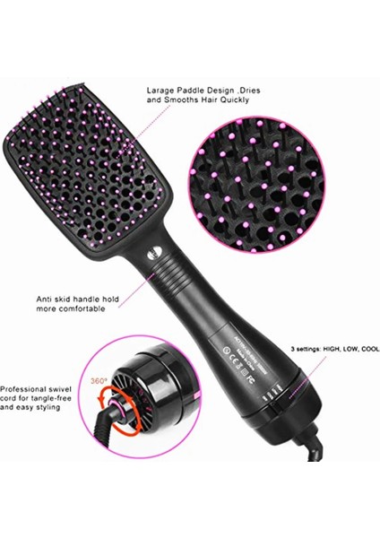 Ab 4'ü 1 Arada Düz Saç Tarak Sıcak Üfleyici Bigudi Elektrikli Sıcak Hava Fırçası Saç Stilisti Islak ve Kuru Kullanım Hızla Saç Stilleri Oluşturun (Yurt Dışından) fiyatları