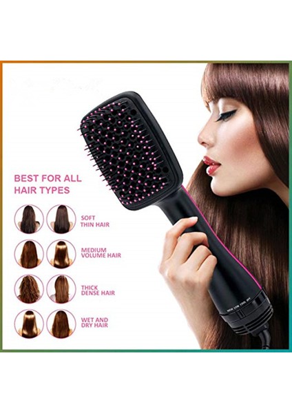Ab 4'ü 1 Arada Düz Saç Tarak Sıcak Üfleyici Bigudi Elektrikli Sıcak Hava Fırçası Saç Stilisti Islak ve Kuru Kullanım Hızla Saç Stilleri Oluşturun (Yurt Dışından) modelleri