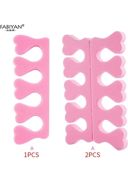 50 Adet/paket Pembe Nail Art Ayak Parmakları Ayırıcılar Parmaklar Ayaklar Sünger Yumuşak Jel Uv Araçları Lehçe Manikür Pedikür (Yurt Dışından)