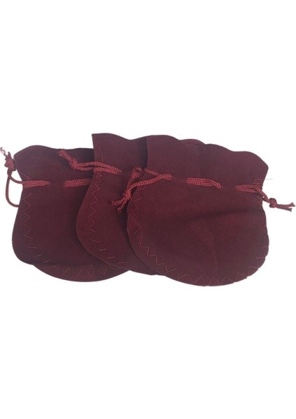 Kadife Kese Bordo 50 Adet 8x9 (2) Boy Takı, Altın Kesesi (Ipli & Büzgülü) fiyatları
