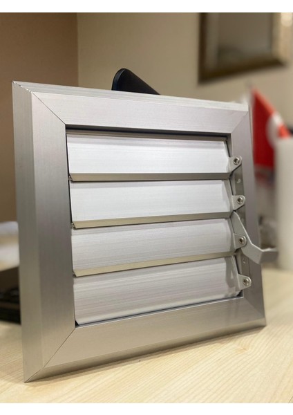 60X60 Alüminyum Menfez Yüzeysel Hareketli Mat Eloksal