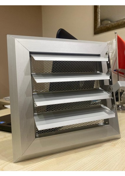 60X60 Alüminyum Menfez Yüzeysel Hareketli Mat Eloksal modelleri