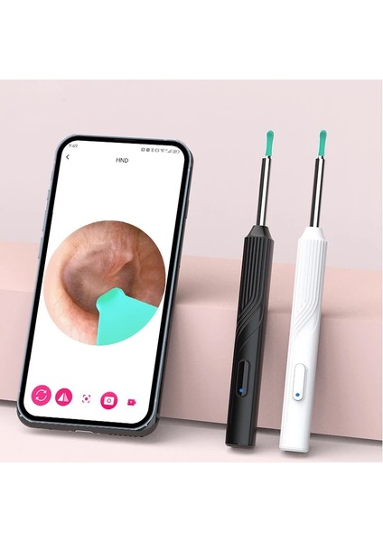 Siyah Kablosuz Akıllı Kulak Kaşığı Taşınabilir Endoskop Wifi Görsel Kulak Temizleyici Hd Kamera ile Kulak Kiri Temizleme Aracı (Yurt Dışından) modelleri