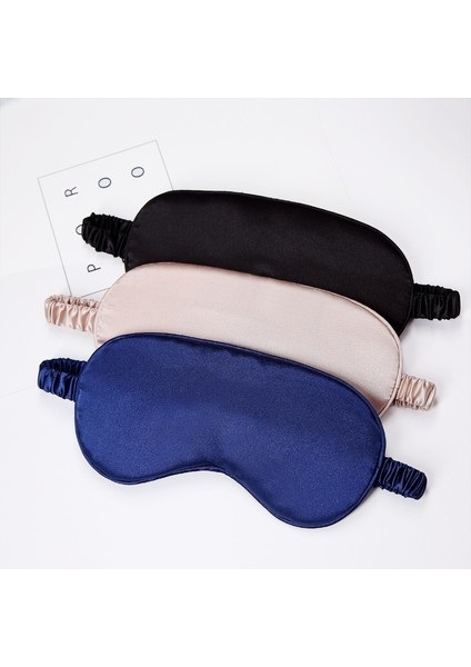Siyah Kadın Taklit Ipek Uyku Göz Maskesi Taşınabilir Seyahat Eyepatch Şekerleme Göz Bandı Dinlenme Körü Körüne Göz Kapağı Uyku Maskesi Gece Siperliği (Yurt Dışından) modelleri