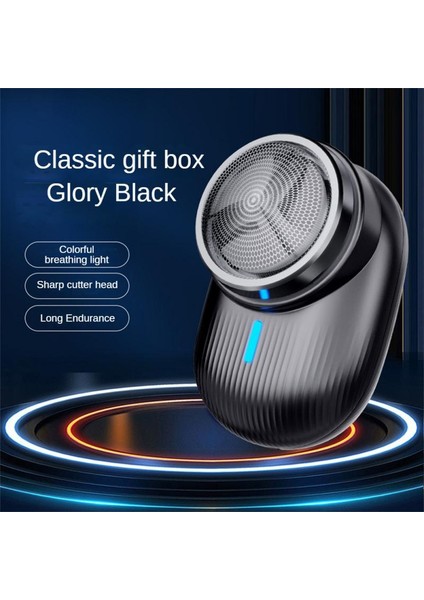 Siyah Elektrikli Mini Tıraş Makinesi USB Şarj Edilebilir Jilet Döner 3 Kafa Çıkarılabilir Kafa Yıkama Taşınabilir Erkek Seyahat Sakal Bıçağı Erkek Tıraş Makinesi (Yurt Dışından) fiyatları