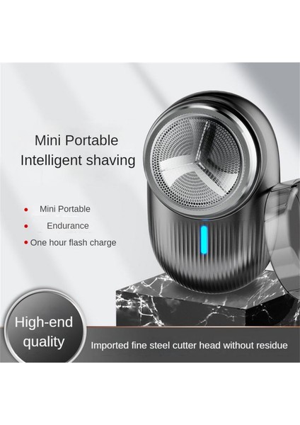 Siyah Elektrikli Mini Tıraş Makinesi USB Şarj Edilebilir Jilet Döner 3 Kafa Çıkarılabilir Kafa Yıkama Taşınabilir Erkek Seyahat Sakal Bıçağı Erkek Tıraş Makinesi (Yurt Dışından) fırsatları