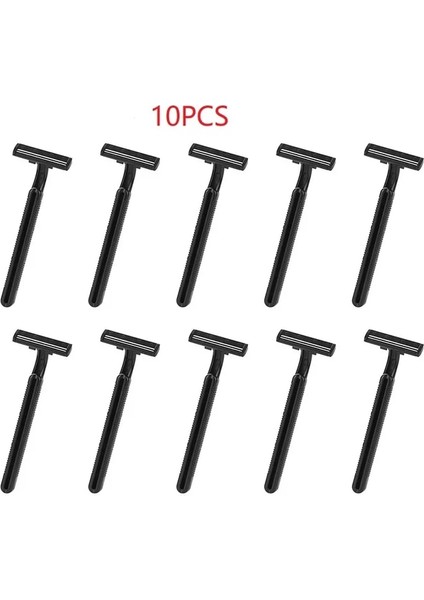 10 Adet 10 Adet Tek Kullanımlık Iki Bıçaklı Tıraş Makinesi Tek Kullanımlık Erkekler Jileti Paslanmaz Çelik Tıraş Bıçağı Plastik Saplı (Yurt Dışından)