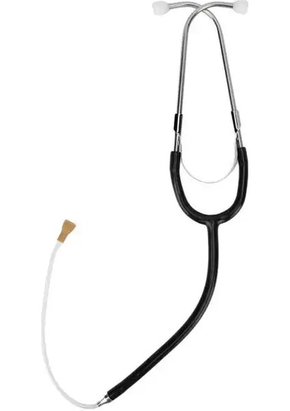Siyah Profesyonel Işitme Cihazı Stetoskop Yüksek Iletkenlik Düşük Kayıp Oranı Binaural Stetoskop Kaymaz Çift Işitme Cihazı Aksesuarı (Yurt Dışından)