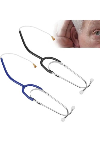 Siyah Profesyonel Işitme Cihazı Stetoskop Yüksek Iletkenlik Düşük Kayıp Oranı Binaural Stetoskop Kaymaz Çift Işitme Cihazı Aksesuarı (Yurt Dışından) fiyatları