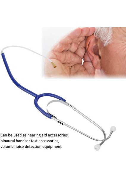 Siyah Profesyonel Işitme Cihazı Stetoskop Yüksek Iletkenlik Düşük Kayıp Oranı Binaural Stetoskop Kaymaz Çift Işitme Cihazı Aksesuarı (Yurt Dışından) fırsatları