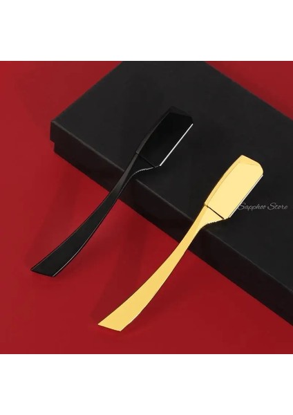 Altın Jilet Seti Çinko Alaşımı Düz Tıraş Bıçağı 74 Bıçaklı Sakal Düz Jilet Saç Giyinme Aracı Manuel Kolaylık Saç Düzeltici Tıraş Makinesi (Yurt Dışından) modelleri