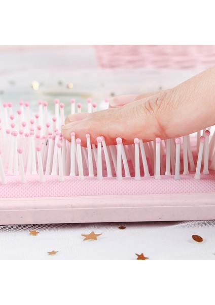 1811-PEMBE Masaj Tarak Hava Yastığı Kuaförlük Tarak Plastik Büyük Diş Şekillendirici Tarak Düz Kıvırcık Islak Saç Dıy Kuaförlük Aracı (Yurt Dışından) indirimleri