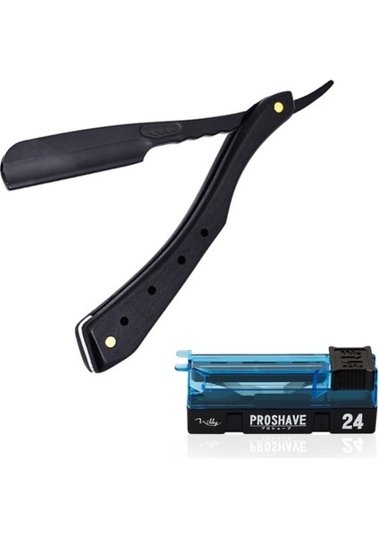 Set 5 Renk Ahşap Saplı Çinko Alaşım Tüy Katlanır Jilet Tıraş Makinesi Tutucu Manuel Sakal Saç Kesimi Jilet Erkekler Için G0718 (Yurt Dışından)