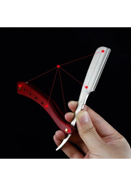 Set 5 Renk Ahşap Saplı Çinko Alaşım Tüy Katlanır Jilet Tıraş Makinesi Tutucu Manuel Sakal Saç Kesimi Jilet Erkekler Için G0718 (Yurt Dışından) fırsatları