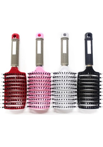 Açık Mavi Saç Saç Derisi Masaj Tarak Kıl Naylon Saç Fırçası Islak Kıvırcık Detangle Anti-Statik Saç Fırçası Profesyonel Salon Kuaförlük Tarzı (Yurt Dışından) indirimleri