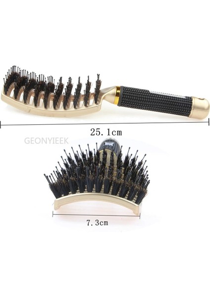 Tip A Altın Saç Fırçası Saç Derisi Masaj Tarak Saç Fırçası Kıl ve Naylon Kadın Islak Kıvırcık Detangle Saç Fırçası Salon Kuaförlük Şekillendirici Araçları (Yurt Dışından)
