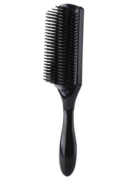 Siyah Dolaşık Açıcı Saç Fırçası Denman Detangler Saç Fırçası Saç Derisi Masaj Düz Kıvırcık Islak Saç Tarak Kadınlar Için Ev Salon Şekillendirici Araçları (Yurt Dışından)