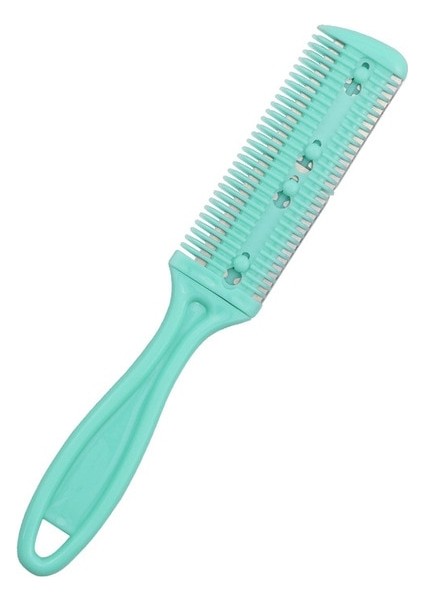 Stil B Yeşil 1 Adet Kuaförlük Tarak Saç Kesimi Fırçası Karbon Saplı Saç Fırçaları Jiletli Saç Inceltme Düzeltici Salon Berber Şekillendirici Araçları (Yurt Dışından)