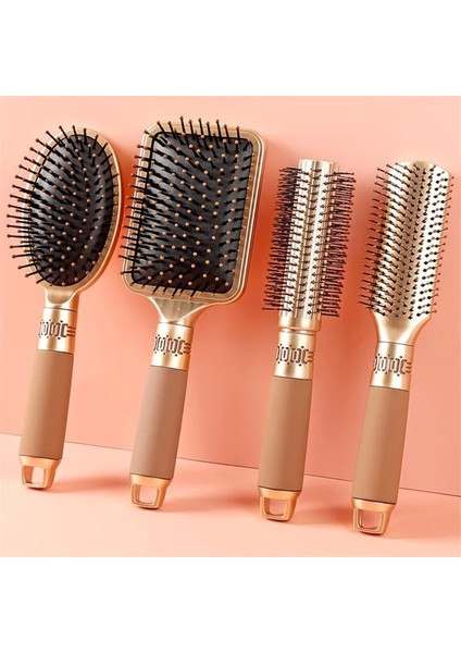 Pembe D 1/4 Adet Altın Yeşil Saç Fırçası Saç Derisi Masaj Tarak Saç Fırçası Islak Kıvırcık Detangle Saç Fırçası Salon Kuaförlük Şekillendirici Araçları 2 #1 (Yurt Dışından)