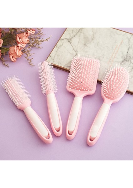 Pembe D 1/4 Adet Altın Yeşil Saç Fırçası Saç Derisi Masaj Tarak Saç Fırçası Islak Kıvırcık Detangle Saç Fırçası Salon Kuaförlük Şekillendirici Araçları 2 #1 (Yurt Dışından)