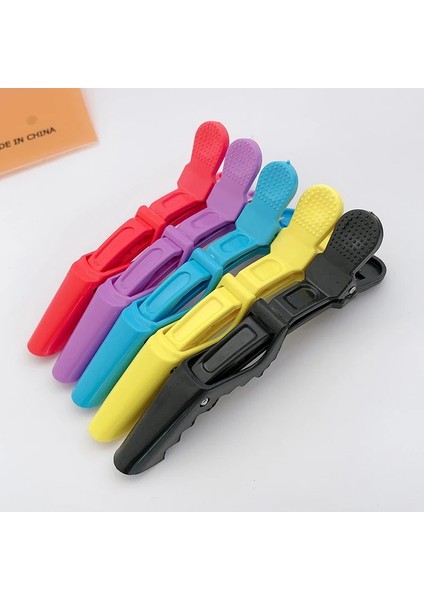 Fuşya 5 Adet/grup Plastik Profeeiona Saç Tokası Kuaförlük Kelepçeleri Pençe Timsah Klipler Berber Salon Şekillendirici Saç Aksesuarları 10 cm (Yurt Dışından) fiyatları