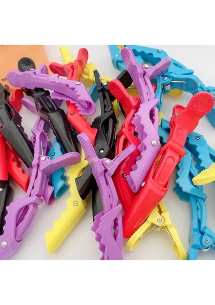 Fuşya 5 Adet/grup Plastik Profeeiona Saç Tokası Kuaförlük Kelepçeleri Pençe Timsah Klipler Berber Salon Şekillendirici Saç Aksesuarları 10 cm (Yurt Dışından) modelleri