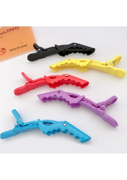Fuşya 5 Adet/grup Plastik Profeeiona Saç Tokası Kuaförlük Kelepçeleri Pençe Timsah Klipler Berber Salon Şekillendirici Saç Aksesuarları 10 cm (Yurt Dışından) indirimleri