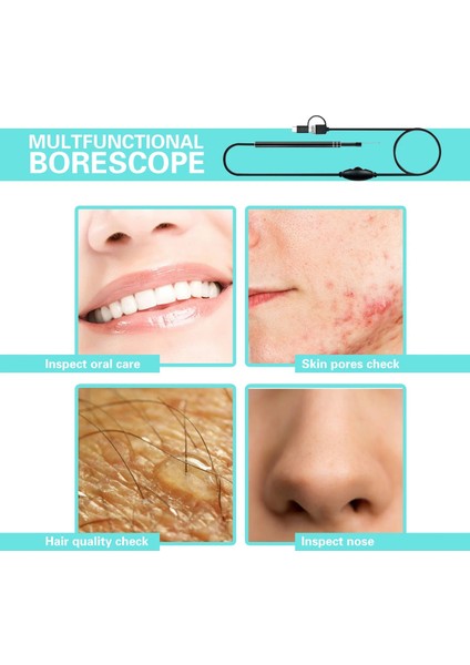 Mavi 1.3mp Wifi Tıbbi USB 720 P Hd Görsel Kulak Endoskop Otoskop Kaşık Kamera Borescope Android Pc Ios Tablet Iphone Kulak Seçici Aracı (Yurt Dışından)