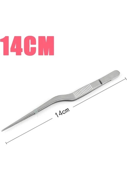 14 cm Tıbbi Kulak Kulak Tıkacı Balmumu Kaldırma Forseps Açılı Takı Kelepçe Burun Kavisli Kulak Kiri Cımbız Klip Seti Kirpik Sökücü Temizleyici Aracı (Yurt Dışından)