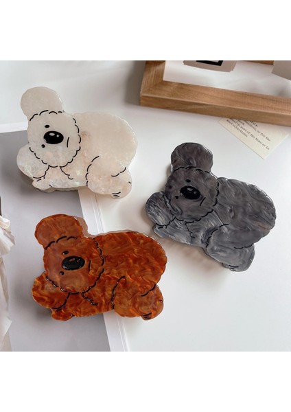 Gri-7cmx5.5cm Güzel Komik Hayvan Asetik Asit Saç Klip Koala Saç Yengeç Köpekbalığı Klip Firkete Saç Pençe Kişilik Şapkalar Headdress (Yurt Dışından) fiyatları