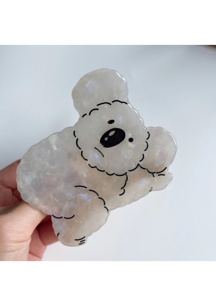 Gri-7cmx5.5cm Güzel Komik Hayvan Asetik Asit Saç Klip Koala Saç Yengeç Köpekbalığı Klip Firkete Saç Pençe Kişilik Şapkalar Headdress (Yurt Dışından) fırsatları