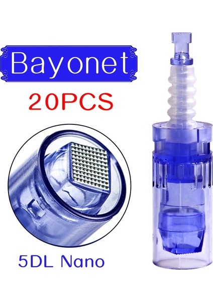 20 Adet Elektrikli Derma Araçları Süngü Iğneler Kartuşları 9/12/36/42/nano/3d/5d Kare Nano Ultima Mym/m5/m7 A6 Mts Otomatik Mikroiğne (Yurt Dışından)