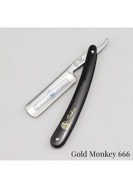 Altın Maymun 777 Altın Dolar 208 Altın Maymun 777 666 Klasik Çelik Düz Kenar Salon Berber Tıraş Bıçağı Tıraş Makinesi Tıraş Jileti Berber Aletleri (Yurt Dışından) fırsatları
