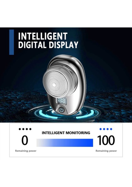 Açık Mavi Adam Elektrikli Tıraş Makinesi Mini Heard Giyotin Taşınabilir Sakal Tıraş Pistonlu Kesici Kafa Şarj Edilebilir Bıçaklar Erkekler Jileti (Yurt Dışından) fırsatları