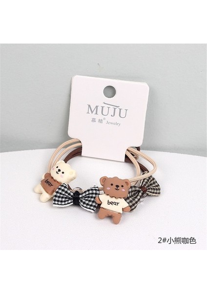 B 2 Adet Yay Hairbands Kumaş Saç Bantları Kafa Bandı Kızlar Elastik Lastik Bant Şapkalar Saç Aksesuarları Çocuklar Sevimli Tatlı Süsler (Yurt Dışından)