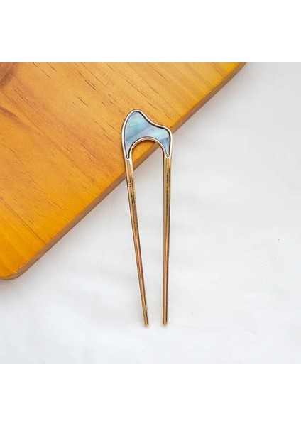 C 1 Adet Saç Sopa Kadınlar Için Kabuk Saç Tokası Pimleri Minimalist U Şekli Kızlar Tokalar Saç Topuz Makinesi Şapkalar Moda Metal (Yurt Dışından)