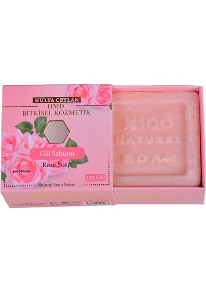 Gül Sabunu 125 gr x 4 Ad %100 Doğal