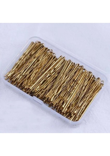 Altın 150 Adet/kutu Metal Saç Klipleri Düğün Kadınlar Için Tokalar Barrette Kıvırcık Dalgalı Sapları Saç Tokaları Saç Şekillendirici Aksesuarları (Yurt Dışından)