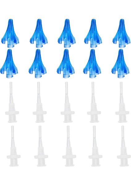 Yetişkinler Için 5 Mavi 5 Beyaz Kulak Temizleyici Nozullar Çocuklar Spiral Kulak Kiri Sökücü Plastik Su Sulama Şişesi Kulak Bakımı Yıkama Güvenliği Sıkma Araçları (Yurt Dışından) indirimleri