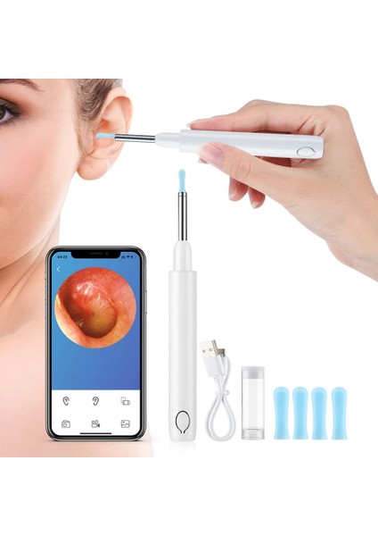 4.2mm Akıllı Görsel Kulak Çubukları Otoskop Kablosuz Kulak Temizleme Kiti Kulak Kiri Temizleme Aracı Kulak Kiri Temizleyici Kamera ile LED Işık (Yurt Dışından)