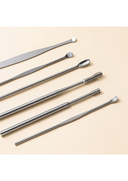Kulak Kaşığı 6'lı Set Kulak Kiri Temizleyici Kulak Kiri Temizleme Aracı Pick Kazma Artefakt Kulak Tıkacı Temizleme Kulak Sökücü Kitinizi Temizlemek Için Araçlar Yeni (Yurt Dışından) indirimleri