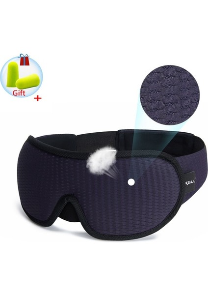 Lacivert 3D Uyku Maskesi (Yurt Dışından)