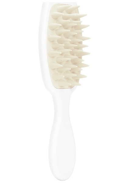 A-Beyaz Silikon Şampuan Fırçası Saç Masajı Saç Derisi Masaj Fırçası Saç Yıkama Tarak Spa Saç Fırçası Banyo Duş Fırçası Güzellik Şekillendirici Araçları (Yurt Dışından)