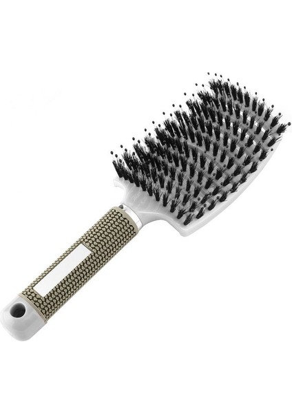 Beyaz Kadın Saç Derisi Masaj Tarak Kıl Naylon Saç Fırçası Islak Kıvırcık Detangle Saç Fırçası Salon Kuaför Kuaförlük Şekillendirici Araçları (Yurt Dışından)