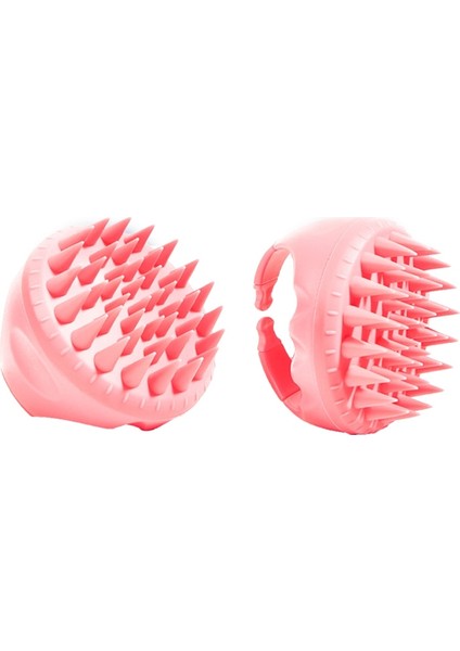 A-Koyu Pembe Yeni Saç Derisi Masaj Yıkama Tarak Şampuan Scrubber Silikon Kıllar Saç Temiz Fırça Şekillendirici Aracı El Saç Bakım Tarak (Yurt Dışından) indirimleri
